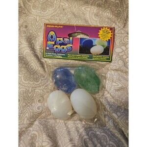 Penn Plax Colored Opal Eggs 4 Pack for Aquariums Bowls, Planters NIP